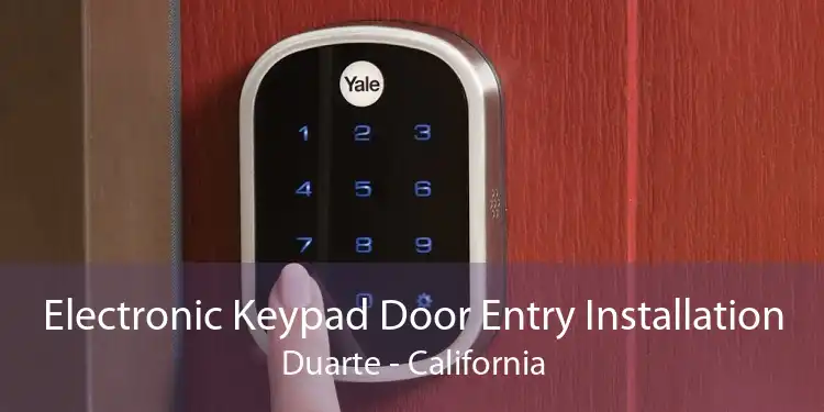 Electronic Keypad Door Entry Installation Duarte - California