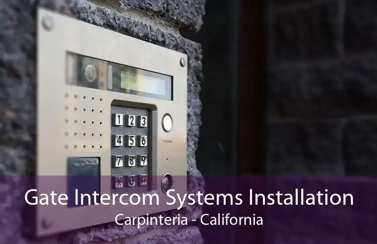 Gate Intercom Systems Installation Carpinteria - California