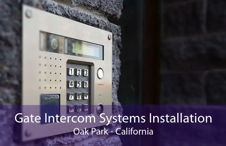 Gate Intercom Systems Installation Oak Park - California