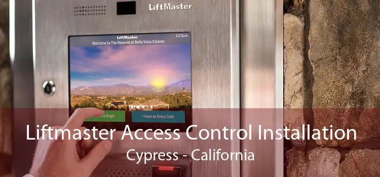 Liftmaster Access Control Installation Cypress - California
