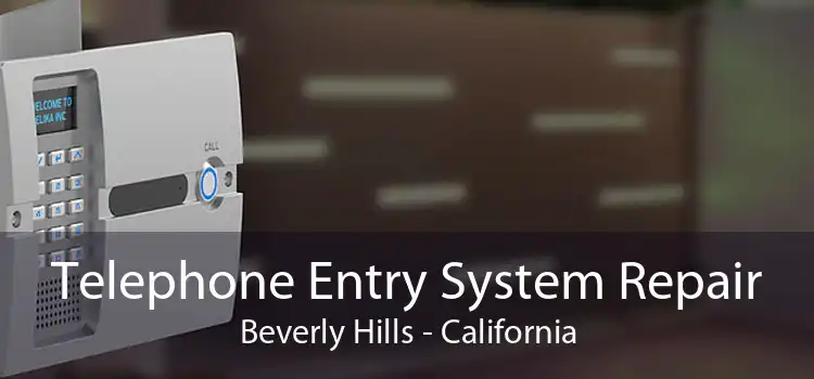 Telephone Entry System Repair Beverly Hills - California