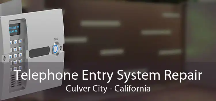 Telephone Entry System Repair Culver City - California