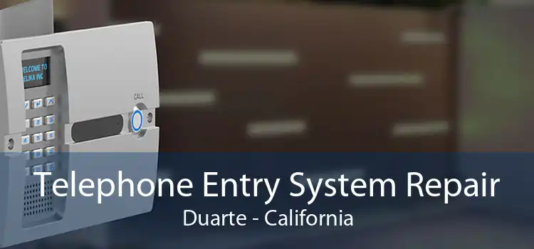 Telephone Entry System Repair Duarte - California