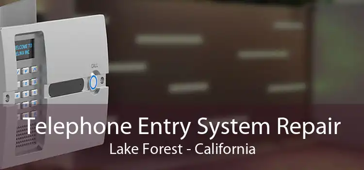 Telephone Entry System Repair Lake Forest - California