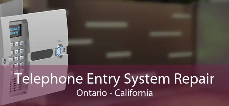 Telephone Entry System Repair Ontario - California