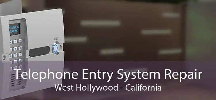 Telephone Entry System Repair West Hollywood - California